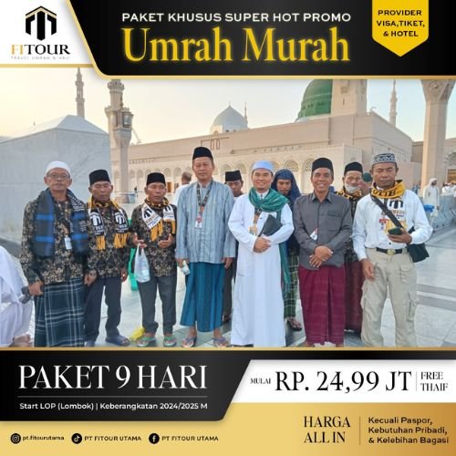 travel umroh paket 9 hari