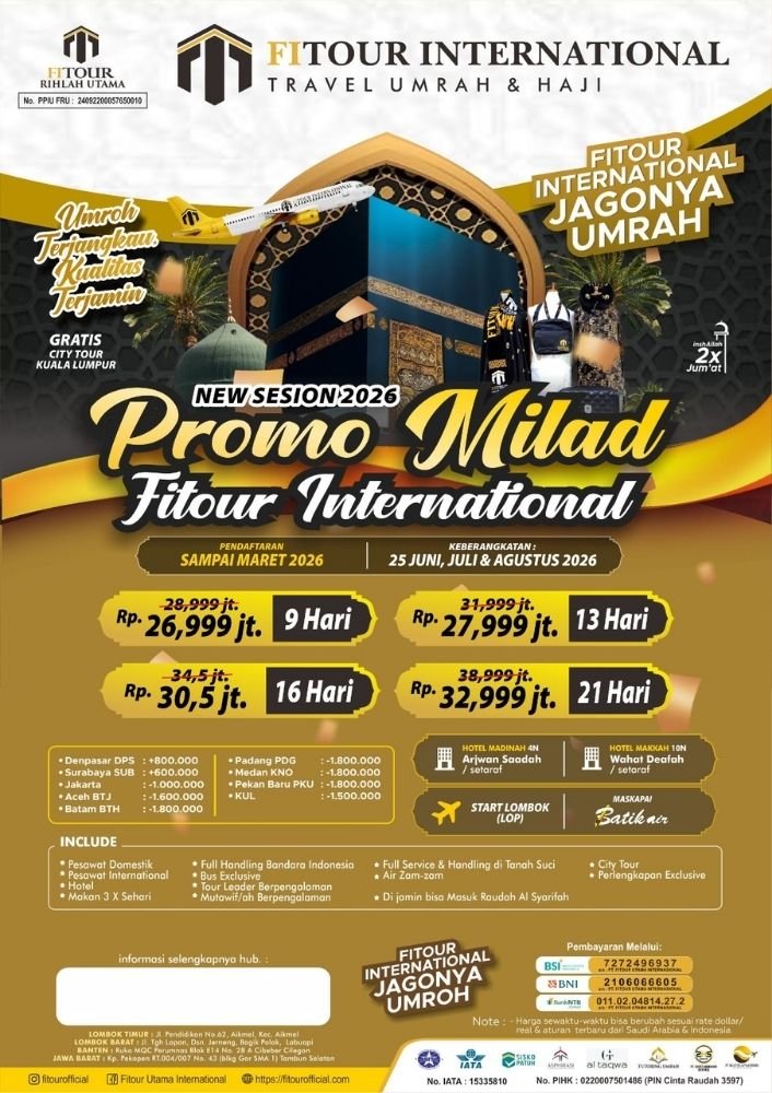 promo milad 2026 Fitour International