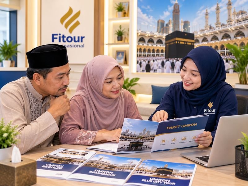 Calon jamaah Sumbawa berkonsultasi tentang biaya paket umrah