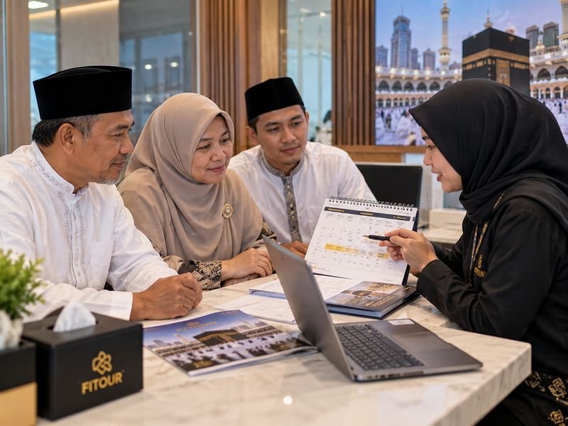Jamaah memastikan jadwal keberangkatan umrah bersama travel resmi