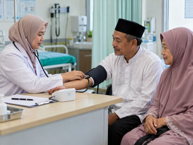 Pemeriksaan kesehatan calon jamaah umrah di fasilitas kesehatan