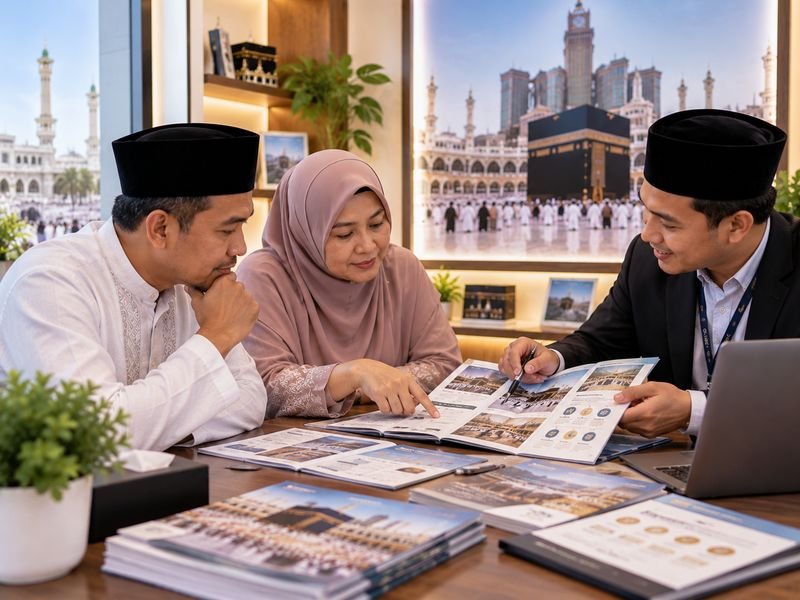Calon jamaah membandingkan layanan haji dan pendampingan perjalanan