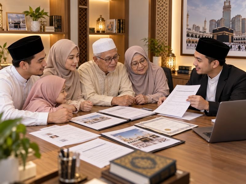 Konsultasi keluarga mengenai bukti pendukung badal umrah
