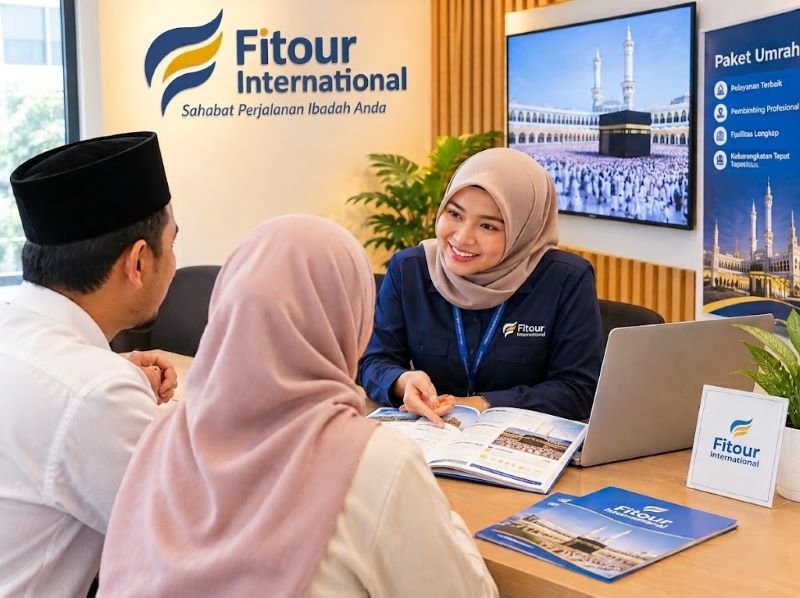 Konsultasi paket umrah Desember bersama tim Fitour International