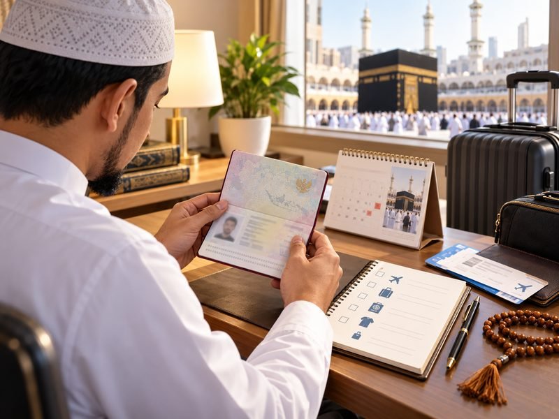 Pemeriksaan masa berlaku paspor sebelum keberangkatan umrah