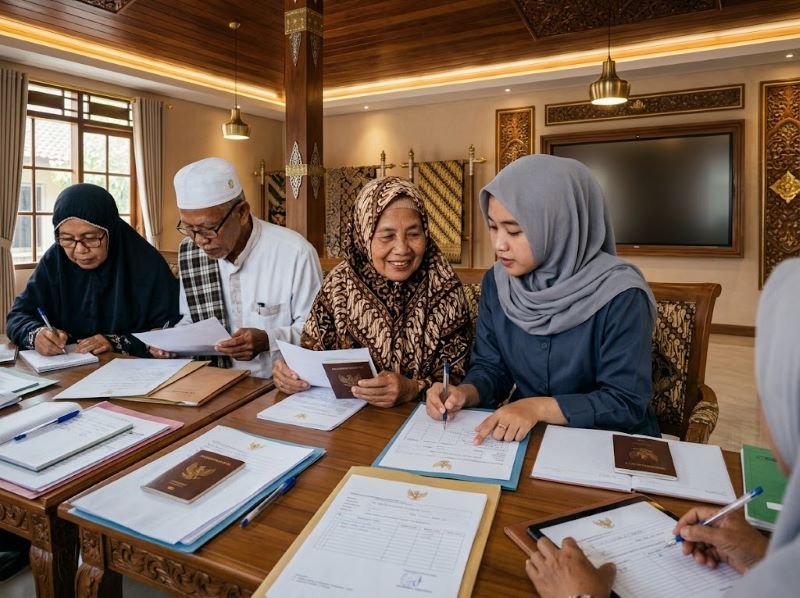 Pendampingan dokumen pendaftaran umroh untuk jamaah asal Lombok Utara