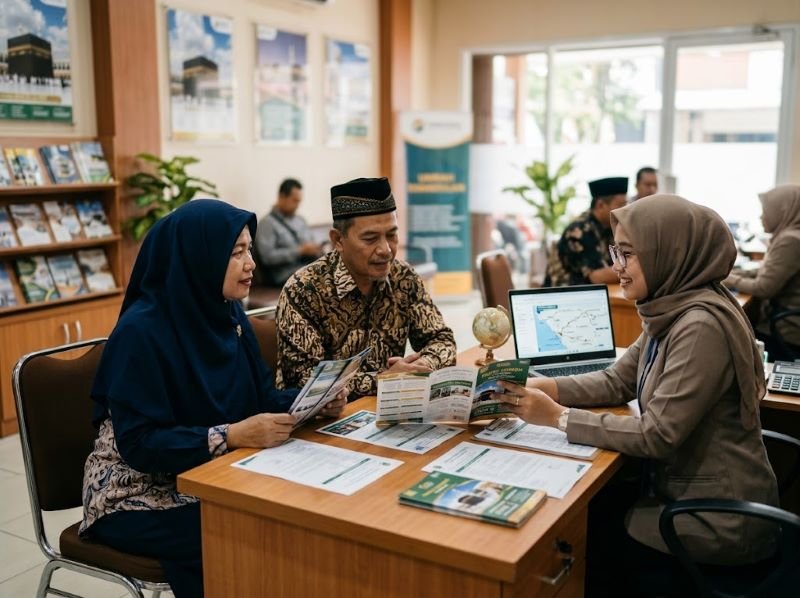 calon jamaah umroh konsultasi tentang paket umroh