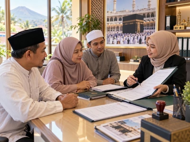 jamaah umrah dari Lombok Timur konsultasi dengan travel umrah terkait legalitas