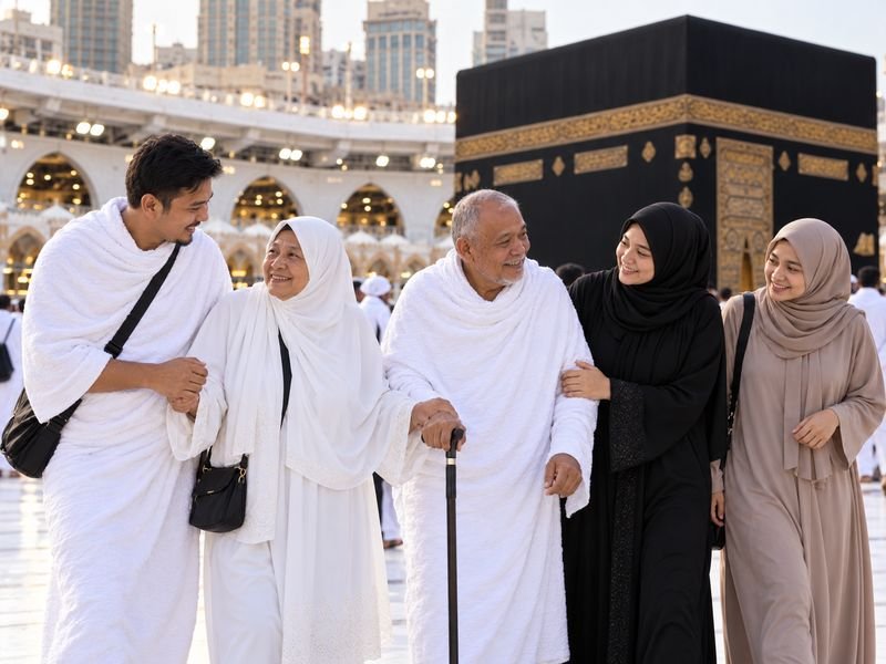 tips umrah bersama orang tua lansia